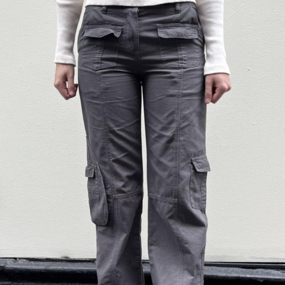 Brandy Melville KIM CARGO PANTS - dark grey